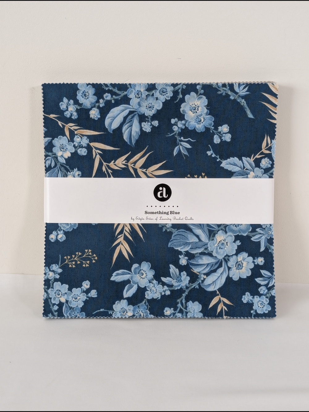 Something Blue Edyta Sitar Laundry Basket Quilts Layer Cake Fabric Andover 10"